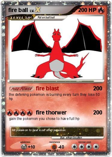 Pokemon fire ball