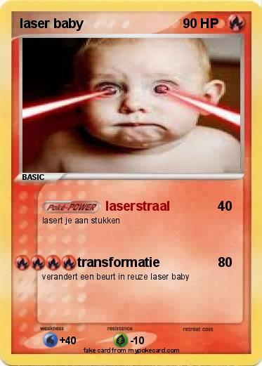 Pokemon laser baby