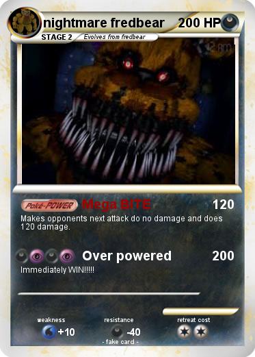 Pokemon nightmare fredbear