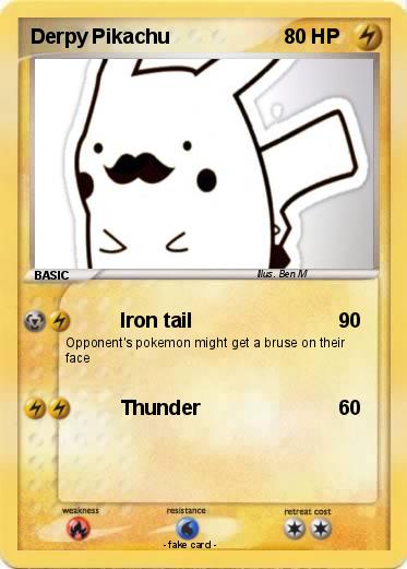 Pokemon Derpy Pikachu