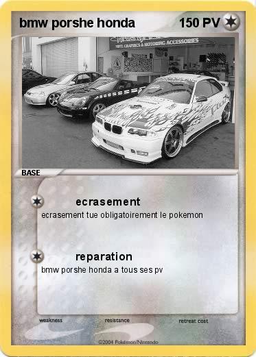 Pokemon bmw porshe honda