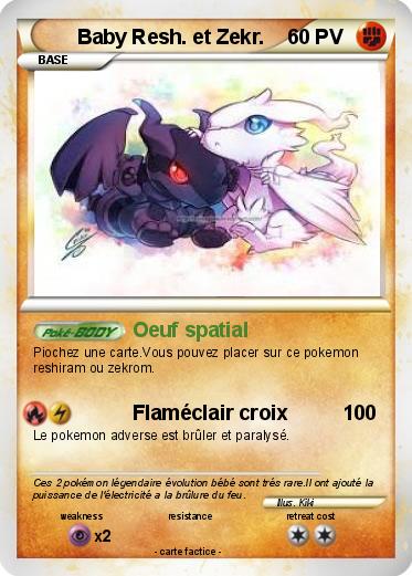 Pokemon Baby Resh. et Zekr.