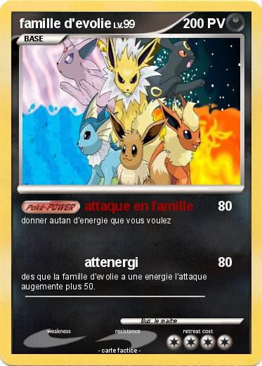 Pokemon famille d'evolie