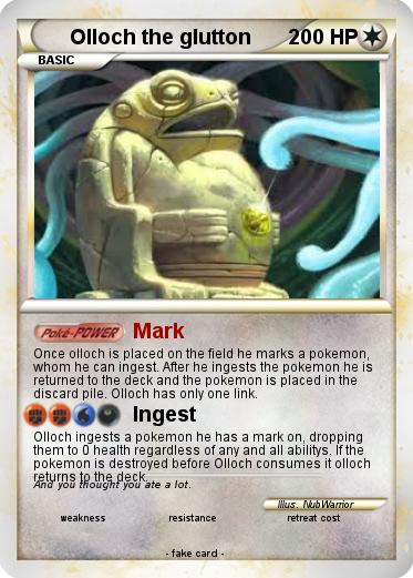 Pokemon Olloch the glutton