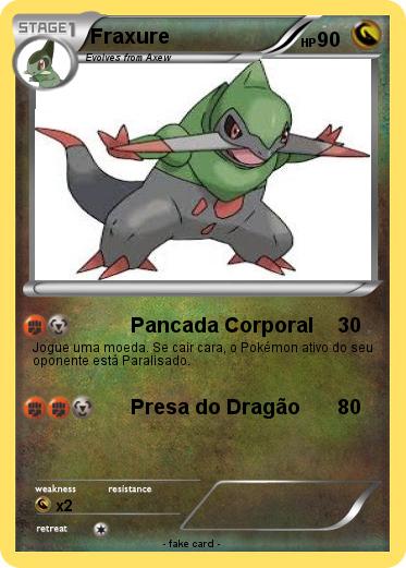 Pokemon Fraxure