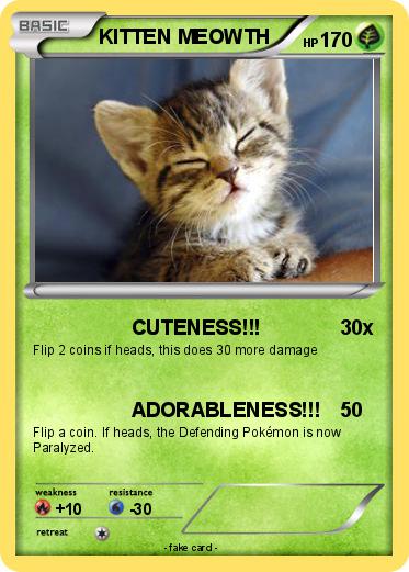 Pokemon KITTEN MEOWTH