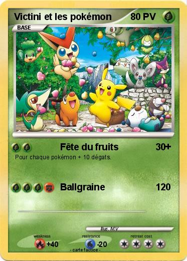 Pokemon Victini et les pokémon