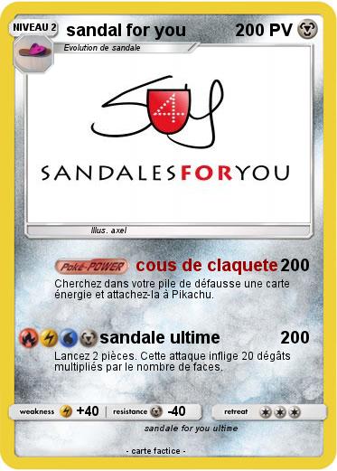 Pokemon sandal for you