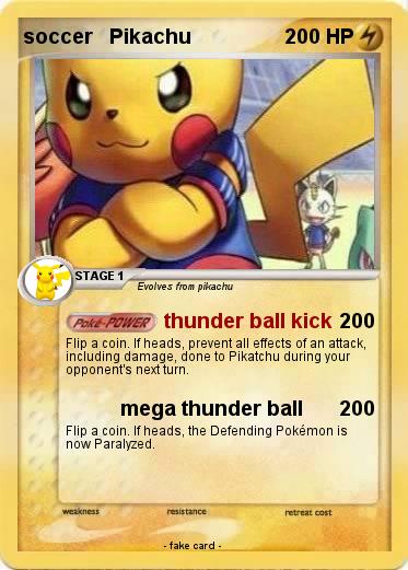 Pokemon soccer   Pikachu