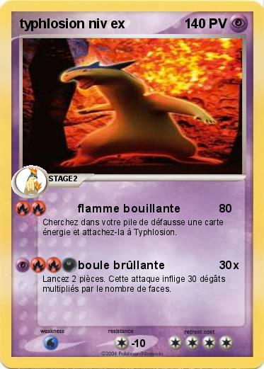 Pokemon typhlosion niv ex