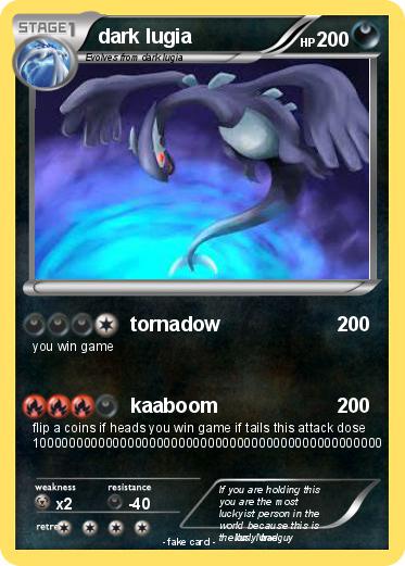 Pokemon dark lugia