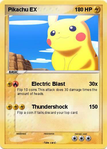 Pokemon Pikachu EX