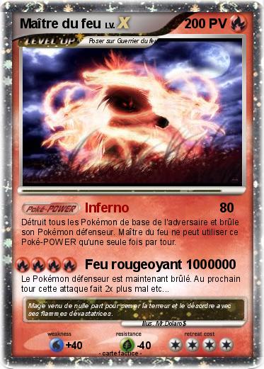 Pokemon Maître du feu