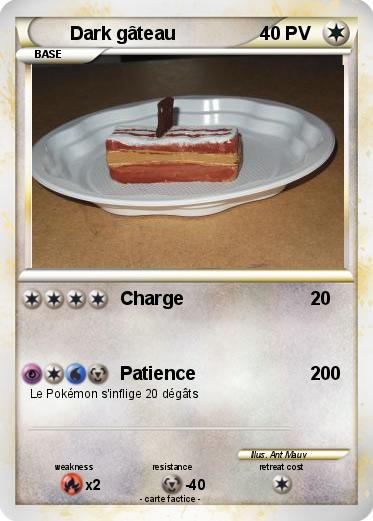 Pokemon Dark gâteau