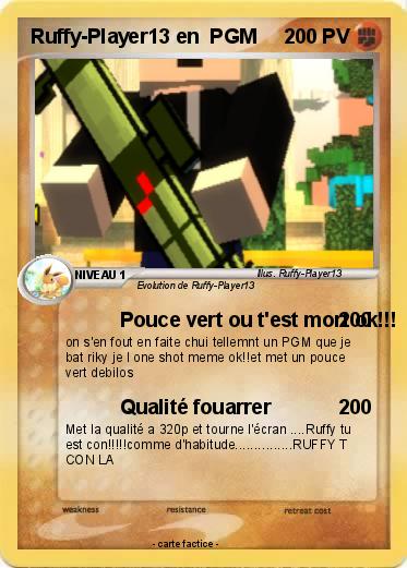 Pokemon Ruffy-Player13 en  PGM
