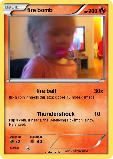 Pokemon fire bomb