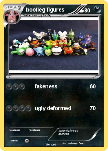 Pokemon bootleg figures