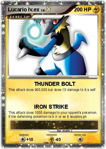 Pokemon Lucario lv.ex