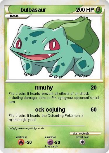 Pokemon bulbasaur