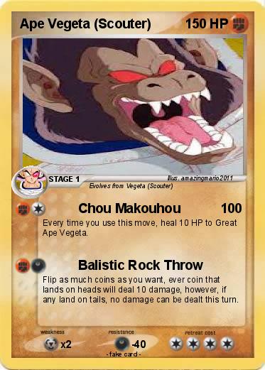 Pokemon Ape Vegeta (Scouter)