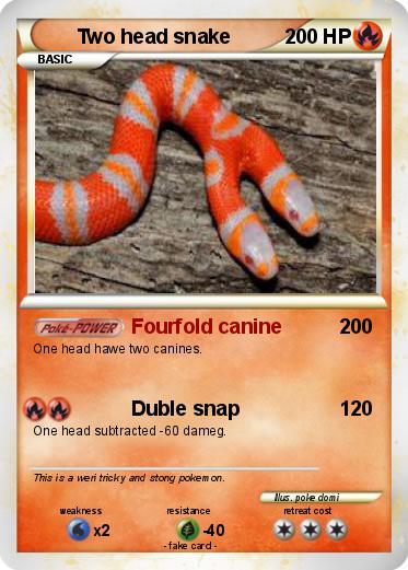 Pokemon Two head snake
