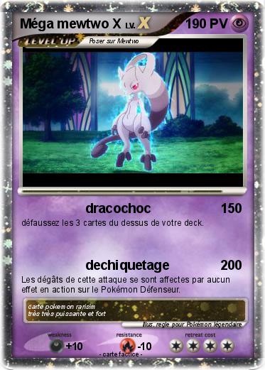 Pokemon Méga mewtwo X