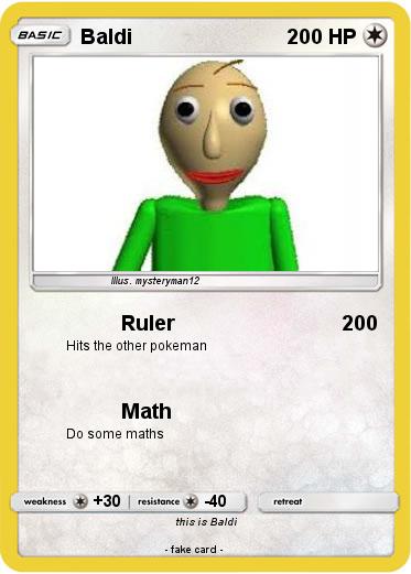 Pokémon Baldi 187 187 - Ruler - My Pokemon Card