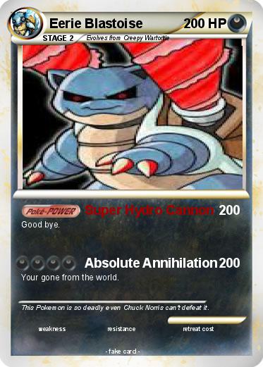 Pokemon Eerie Blastoise