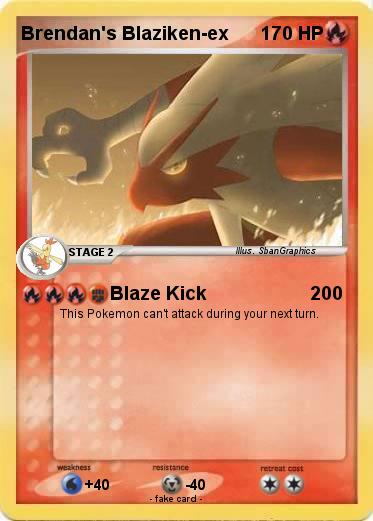 Pokemon Brendan's Blaziken-ex