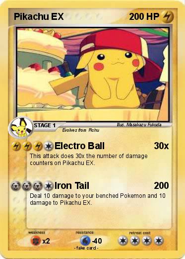 Pokemon Pikachu EX