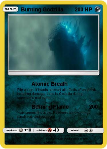 Pokemon Burning Godzilla