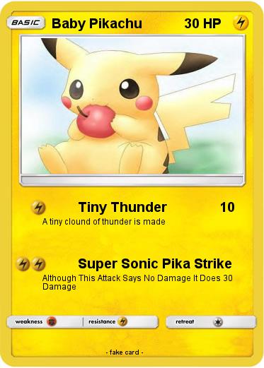 Pokemon Baby Pikachu