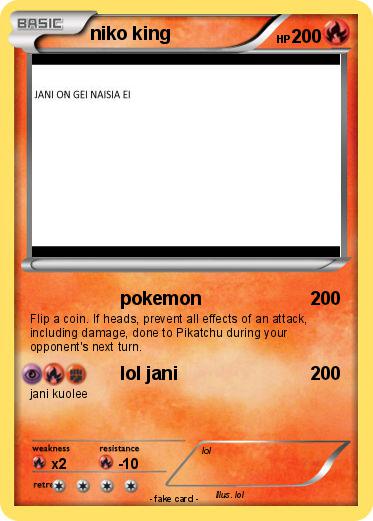 Pokemon niko king