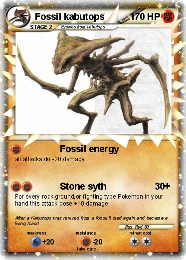 Pokemon Fossil kabutops