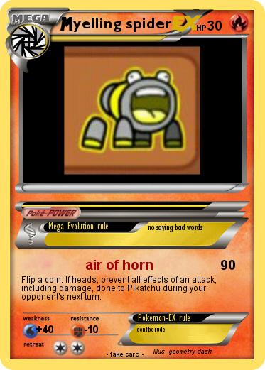 Pokemon yelling spider