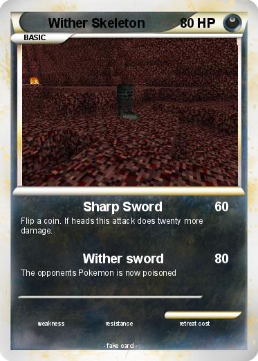 Pokemon Wither Skeleton