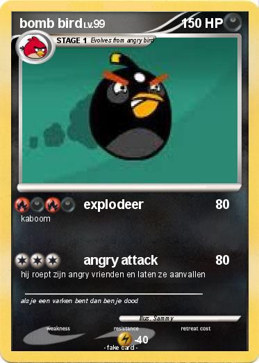 Pokemon bomb bird