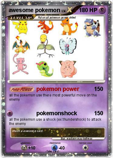 Pokemon awesome pokemon