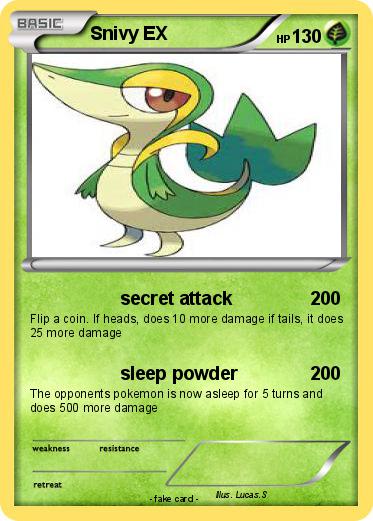 Pokemon Snivy EX