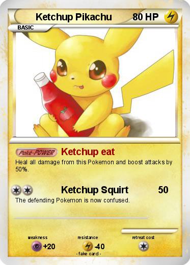 Pokemon Ketchup Pikachu