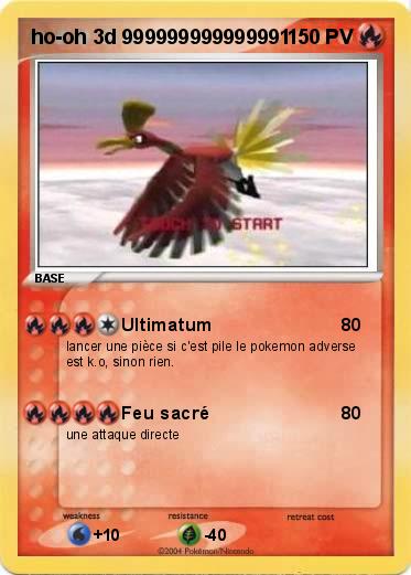 Pokemon ho-oh 3d 999999999999991