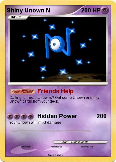 Pokemon Shiny Unown N