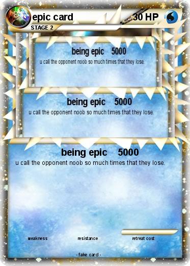 Pokemon epic card