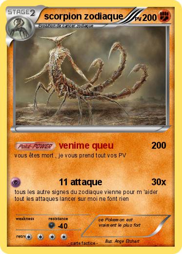 Pokemon scorpion zodiaque