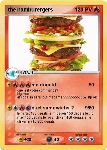 Pokemon the hamburergers