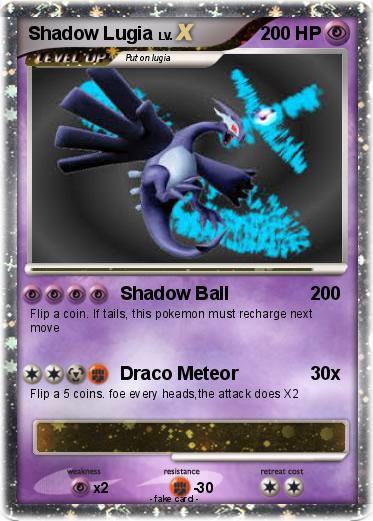 Pokemon Shadow Lugia
