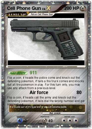 Pokemon Cell Phone Gun
