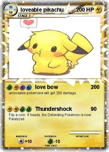 Pokemon loveable pikachu