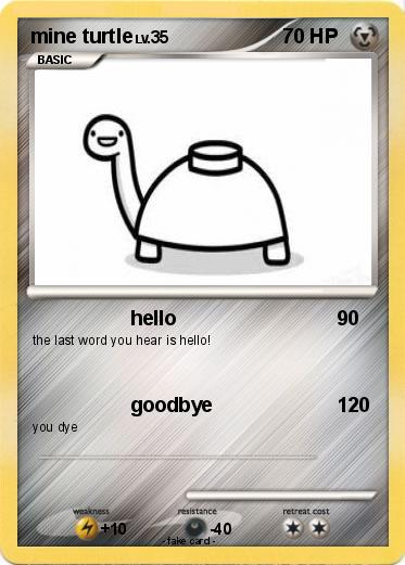 Pokemon mine turtle