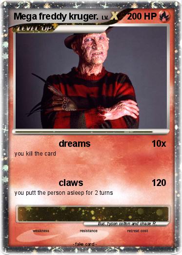 Pokemon Mega freddy kruger.